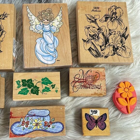 Craft Stamps Assortment and Sizes, Floral, Christmas and more - Picture 3 of 9